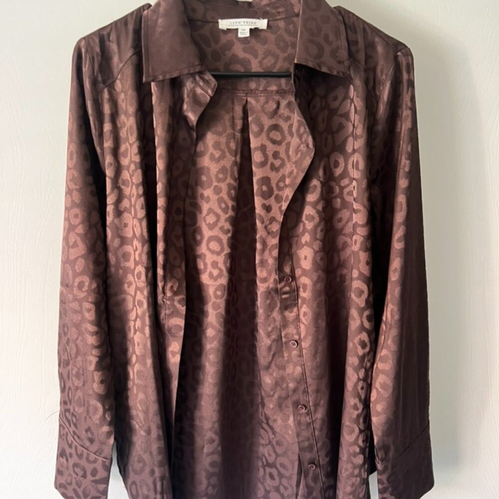 Silk button down 12th tribe